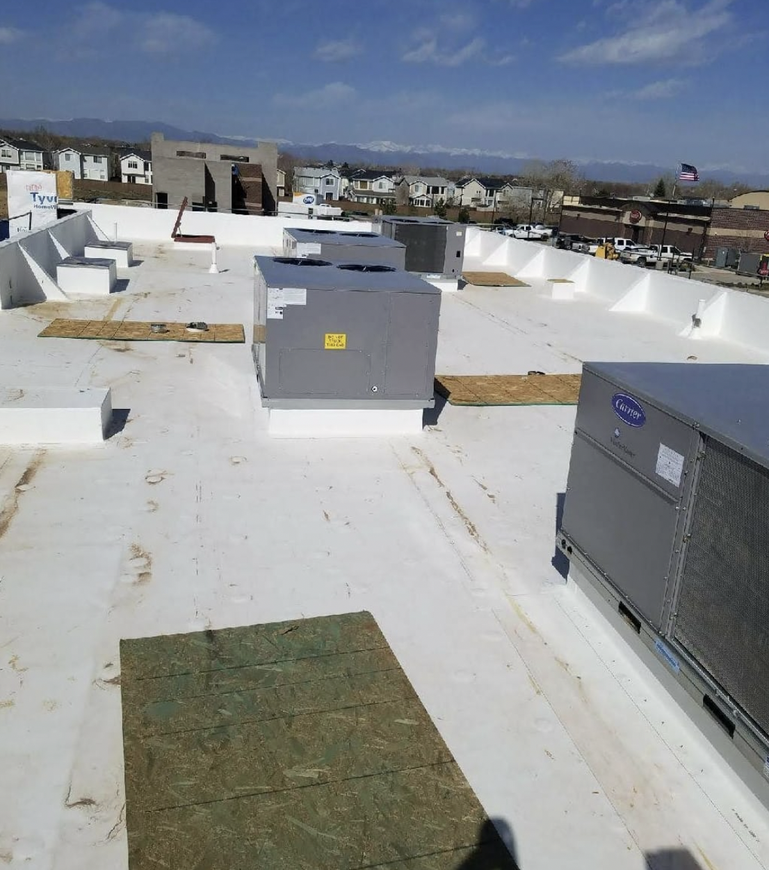 Commercial rooftop HVAC units